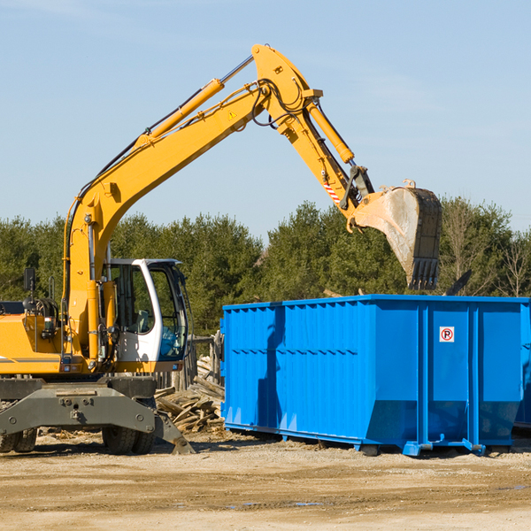 are there any restrictions on where a residential dumpster can be placed in Franklin Michigan